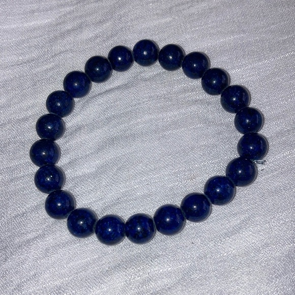 New Bracelet Beaded Stretch Blue Women’s - Picture 6 of 7